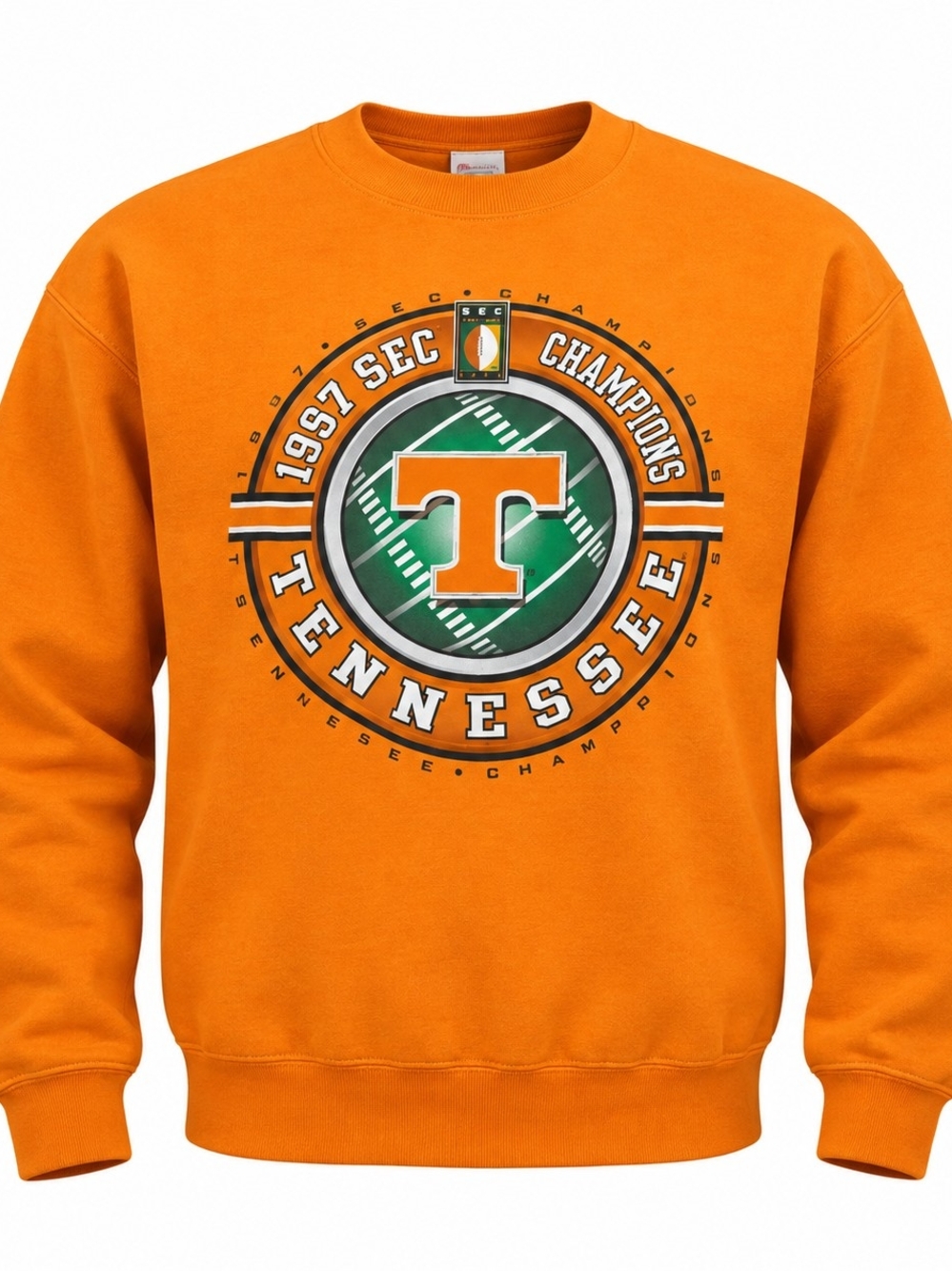 Vintage Pro Player Sweatshirt Tennessee 97' SEC Champs Adult Orange Size L